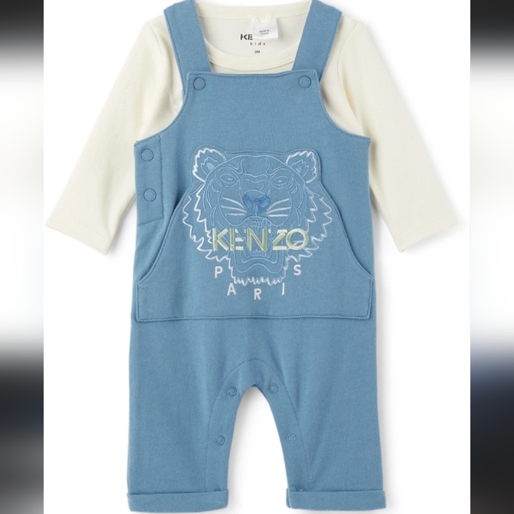 Kenzo Blue and Cream Baby Outfit Set